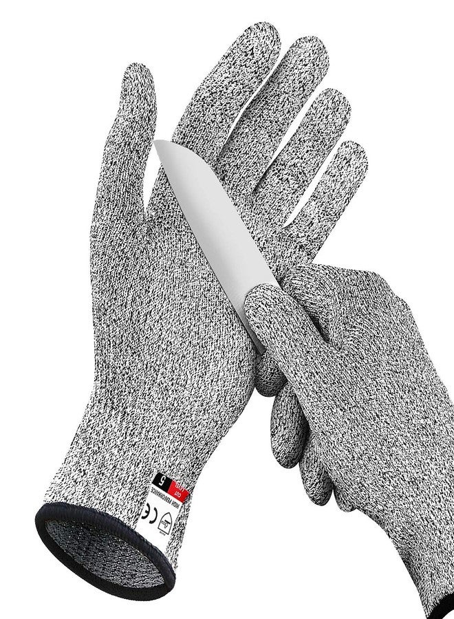 DEYAN Cut Resistant Gloves, Level 5 Protection, Multi Purpose Food Grade Kitchen Cutting Gloves, Safety Working Gloves, 1 Pair (Large) - Image 1